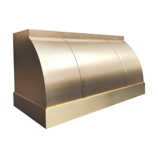 SINDA Sierra Aged Brass Range Hood-Wall Mount In Stock, 48"W x 24"D x 26"H-SRH8-AB
