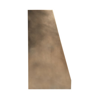the side of kitchen luxury aged brass range hood