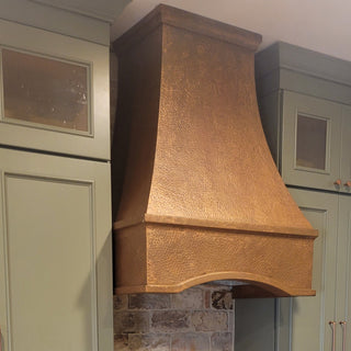 [CUSTOM] SINDA Vintage Arch Curved Copper Kitchen Hood - H26-V