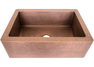 [CUSTOM] SIDNA Farmhouse Single Bowl Copper Kitchen Sink In Stock HB-5