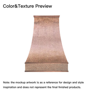Custom-SINDA Tuscan Copper Range Hood - H7C1 for Mike