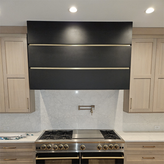 [CUSTOM] SINDA Box Matte Black Stainless Steel Custom Metal Hood SRH37-BN