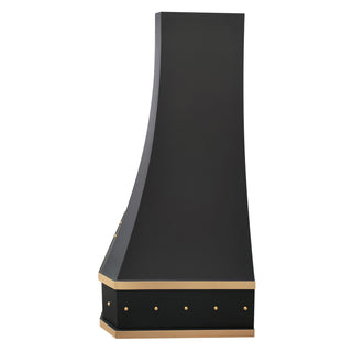 SINDA Curve Black Metal Custom Kitchen Hood|Free Shipping