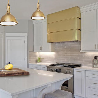 [CUSTOM] SINDA Box Shape Brushed Brass Range Hood SRH37-B