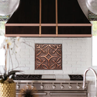 [CUSTOM] SINDA Classic Kitchen Copper Backsplash Handmade Elegant Wall Art CB-7