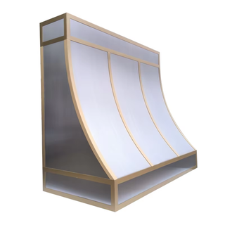 SINDA Sloped Shape Custom Decorative Stainless Steel Kitchen Hood