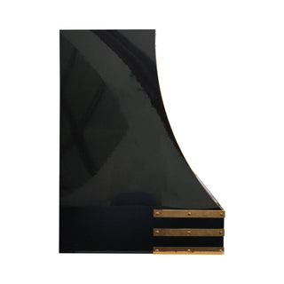 modern black stainless steel kitchen vent hood