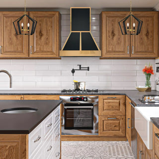 SINDA Black Stainless Steel Handmade Hood