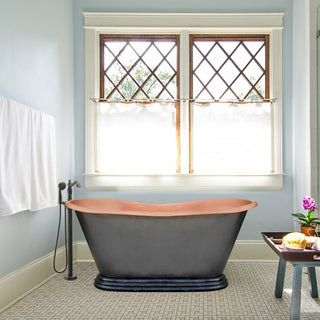 [CUSTOM] SINDA Copper Soaking Double Slipper Freestanding Tub SCB-S6