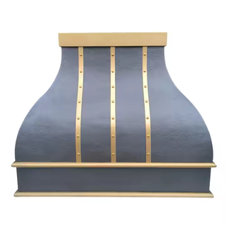 SINDA Handmade Oil Rubbed Bronze Vent Hood with Brass