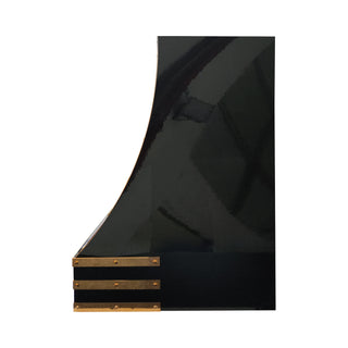 luxury glossy black stainless steel kitchen vent hood