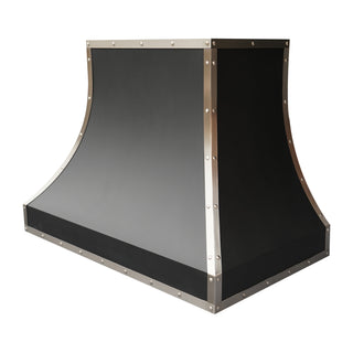 SINDA Premium Black Metal with Straps Custom Kitchen Range Hood