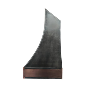 handmade zinc kitchen hood 