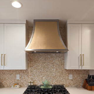 [CUSTOM] SINDA Decorative Handmade Brushed Brass Range Hood BRH31-B