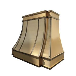 SINDA Handcrafted Custom Brass Kitchen Range Hood 