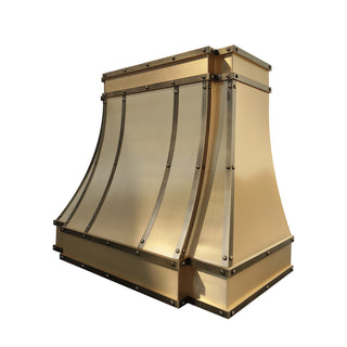 SINDA Sierra Brass-Stainless Steel Kitchen Hood SRH33-6TR 