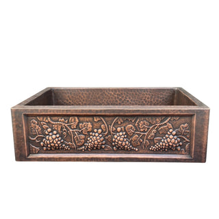 [CUSTOM] SINDA Single Bowl 14 Gauge Farmhouse Apron Copper Kitchen Sink KSA-2