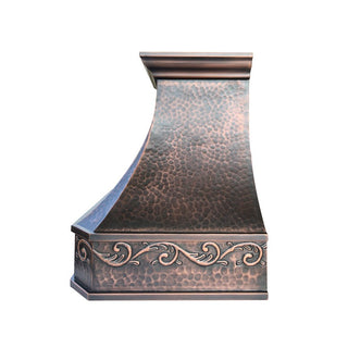 SINDA Arch Curve Copper Custom Vent Hood|Handmade