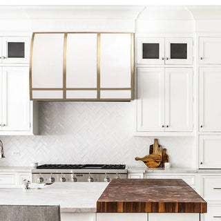 [CUSTOM] SINDA SRH8-1 Handcrafted White Stainless Steel Range Hood