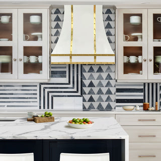 Tuscan Style White Stainless Steel Custom Metal Hood-Sinda Copper