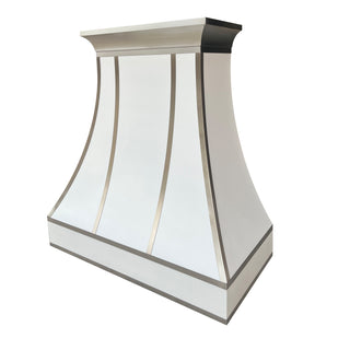 SINDA Premium Tuscan White Stainless Steel Custom Range Hood