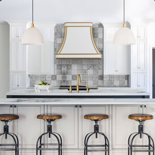 [CUSTOM] SINDA Handcrafted White Stainless Steel Range Hood SRH33-4TRW