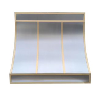 SINDA Sloped Handmade Stainless Steel Kitchen Vent Hood