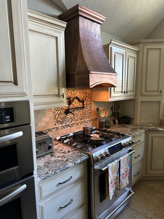 SINDA custom antique copper range hood designed for any kitchen style