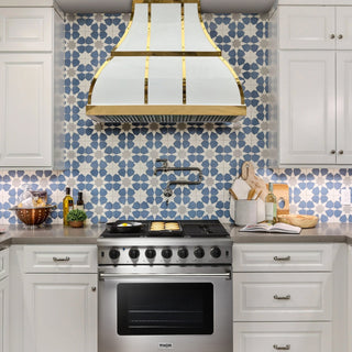 2 Pieces –SINDA SRH1STR White Stainless Steel Range Hood with Thor Gas Range - Sinda Copper