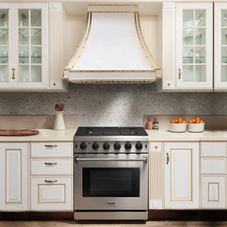 2 Pieces –SINDA SRH33-4TR Stainless Steel Range Hood with Thor Gas Range - Sinda Copper