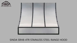 SINDA Sloped Stainless Steel with Black Decorative Hood Video