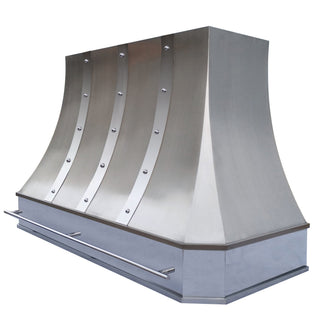 SINDA Handcrafted Brushed Stainless Steel Range Hood 