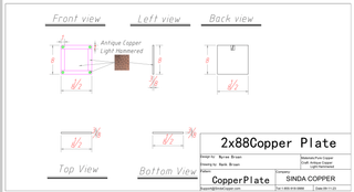 Copper Plates For Steve - Sinda Copper