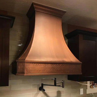 CUSTOM -Classic Copper Range Hood - H3 - Sinda Copper