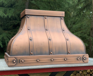 CUSTOM - Copper Range Hood 362139 - Sinda CopperFree Standard Shipping (About 8-10 weeks after receipt of approved drawings)