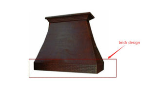 CUSTOM - Copper Range Hood 40 x 19 x 33 - Sinda Copper