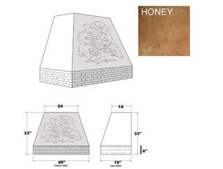 CUSTOM - Copper Range Hood 40 x 19 x 33 - Sinda Copper