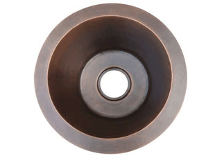 CUSTOM- copper range hood H3 + round bar sink BS-5 + copper kitchen sink KSAR-7 - Sinda Copper