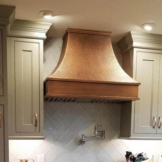 CUSTOM - Copper Range Hood H7C - Sinda CopperFree Standard Shipping ( About 8-12 weeks after receipt of approved drawings)