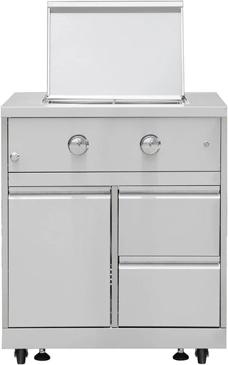 CUSTOM SINDA 4 Piece Modular Outdoor Kitchen Suit in Stainless Steel, w/Pizza Oven, 4 Burner BBQ Grill, BBQ Grill Cabinet, 32 Inch Side Burner Cabinet For Fernando - Sinda Copperoutdoor ovenFull Payment