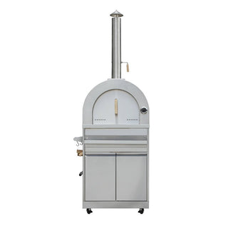 CUSTOM SINDA 4 Piece Modular Outdoor Kitchen Suit in Stainless Steel, w/Pizza Oven, 4 Burner BBQ Grill, BBQ Grill Cabinet, 32 Inch Side Burner Cabinet For Fernando - Sinda Copperoutdoor ovenFull Payment