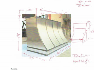 Custom - SINDA Brushed Stainless Steel Range Hood For Peg - Sinda CopperRange Hood