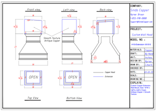 Custom - SINDA H10 Copper Range Hood For James - Sinda CopperRange Hood