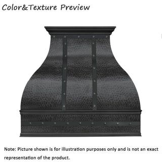 CUSTOM - SINDA H2 Hand Hammered Copper Range Hood - Sinda CopperRange Hood