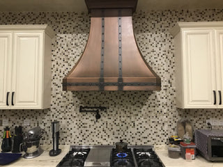 [CUSTOM] SINDA H30TR5 Hand Hammered Copper Range Hood - Sinda Copper
