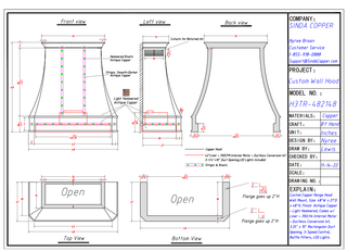 Custom - SINDA H3TR Ductless Copper Range Hood For Stacy - Sinda CopperRange Hood