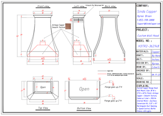 Custom - SINDA H3TR2 Copper Range Hood For Joyce - Sinda CopperRange Hood