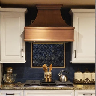 [CUSTOM] SINDA H7-2 Hammered Copper Range Hood - Sinda Copper