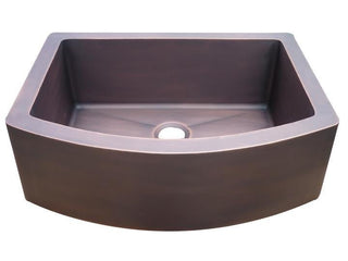 CUSTOM -SINDA Single Bowl 14 Gauge Farmhouse Apron Copper Kitchen Sink KSAR-3 - Sinda Copper