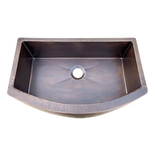 CUSTOM- SINDA Single Bowl Farmhouse Copper Kitchen Sink KSAR-7 - Sinda Copper
